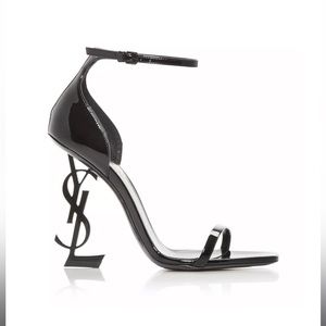 Saint Laurent Opyum Logo High Heel Sandals